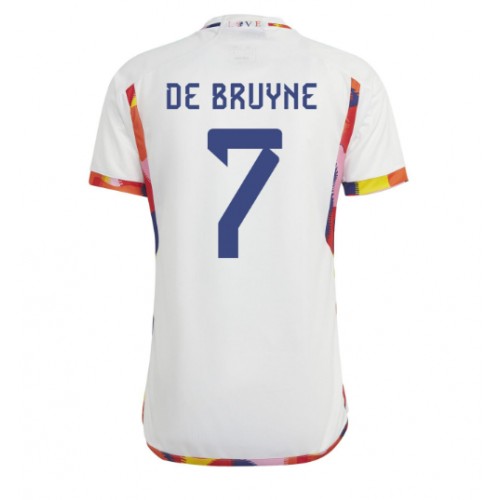 Belgien Kevin De Bruyne #7 Bortatröja VM 2022 Kortärmad